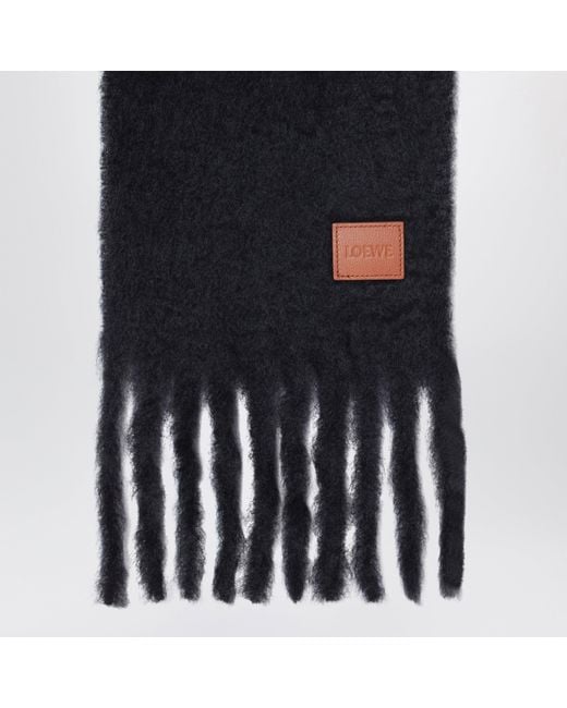 Sciarpa Nera di Loewe in Black da Uomo