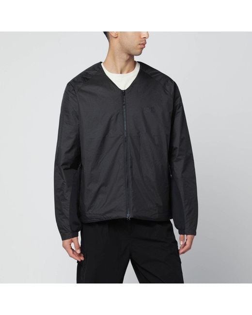 Purple Mountain Observatory Black Nylon Zip Up Jacket for men