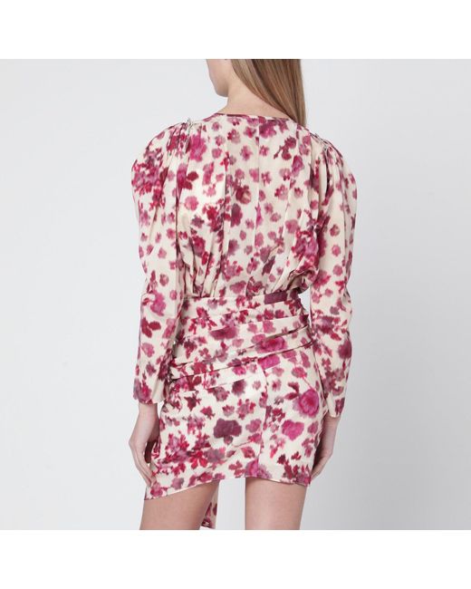 Isabel Marant Pink Top With Multicolour Print