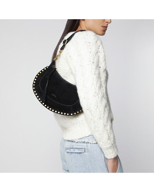 Isabel Marant Black Oskan Moon Shoulder Bag