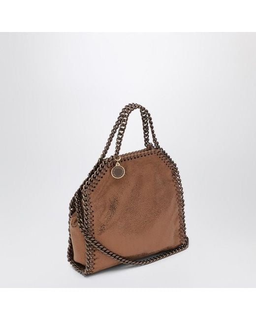 Borsa tote micro falabella color bronzo di Stella McCartney in Brown