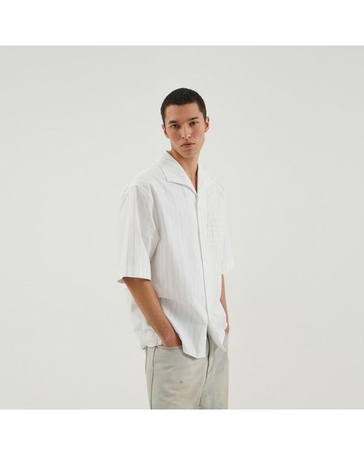 Camicia da bowling bianca a righe di 1989 STUDIO in White da Uomo