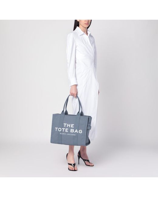 Marc Jacobs Blue Large Shadow Canvas Tote Bag