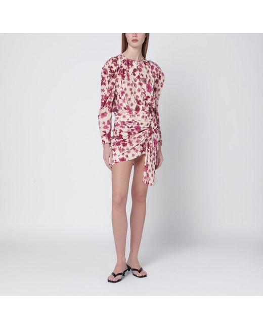 Isabel Marant Pink Top With Multicolour Print