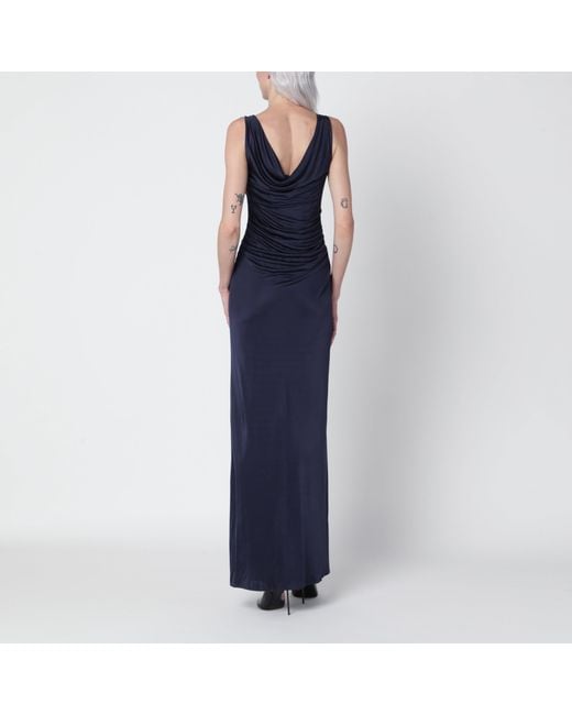 Abito Da Sera Blu di Versace in Blue