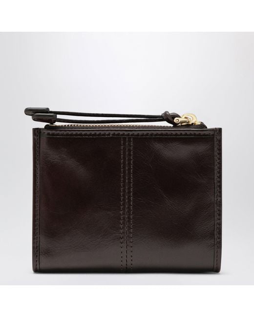 Prada Black Small Dark Leather Wallet