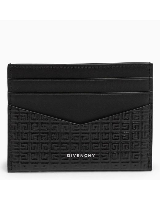 Givenchy Black 4g Card Holder With Logo for men