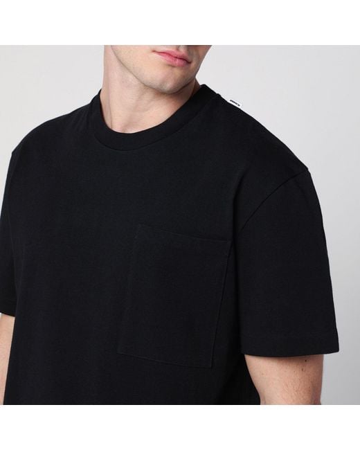 Jil Sander Black Cotton T-Shirt for men