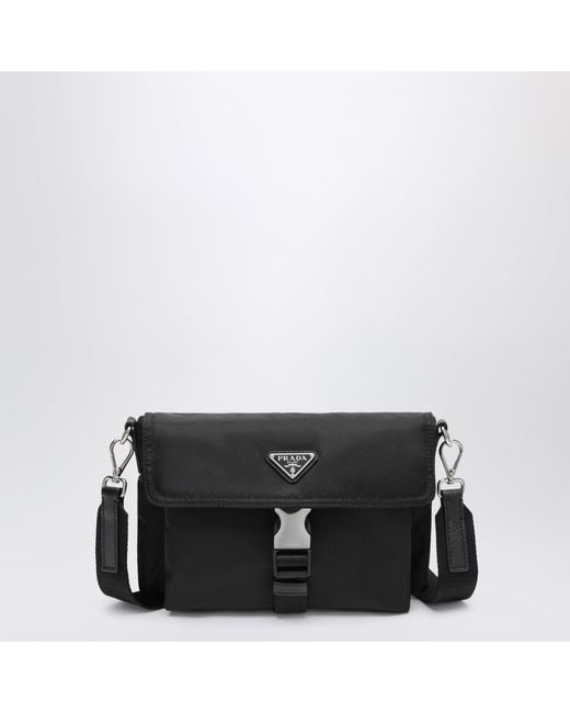 Prada Black Re-Nylon Phone Case for men
