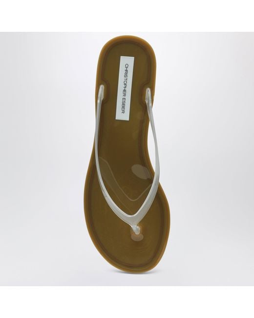 Christopher Esber White Jo Thong Sandals