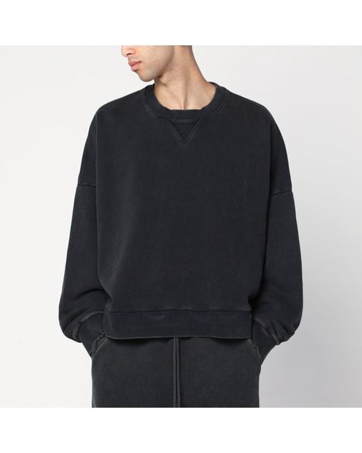 スウェット・トレーナー ENTIRE STUDIOS BLACK SWEATSHIRT IN COTTON Entire studios Washed Sweatshirt In Cotton in Black for Men