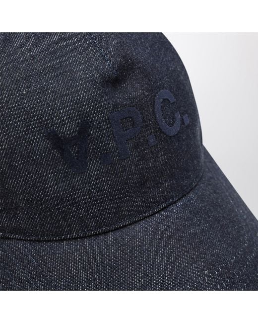 A.P.C. Blue Cotton Baseball Cap