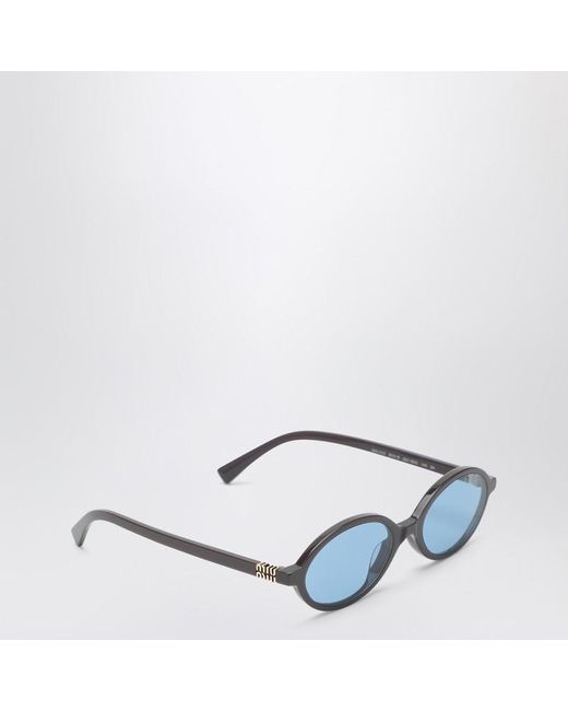 Occhiali da sole miu regard color moka di Miu Miu in Blue