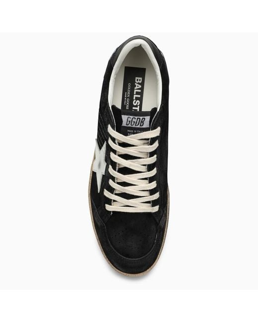 Sneaker bassa ballstar nera/bianca di Golden Goose Deluxe Brand in Black da Uomo