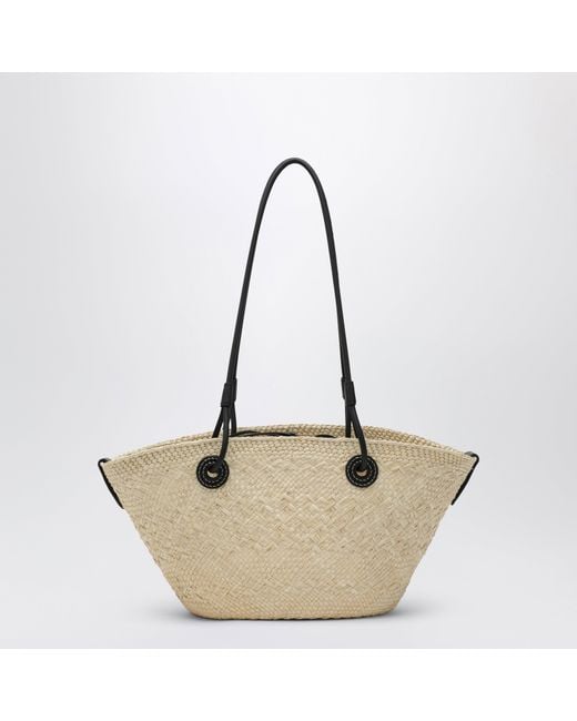 Loewe White Small Anagram Basket Bag