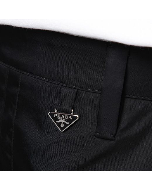 Prada Black Flared Re-Nylon Skirt
