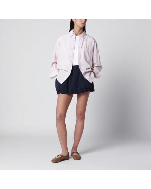 DUNST Blue Voluminous Mini Skirt