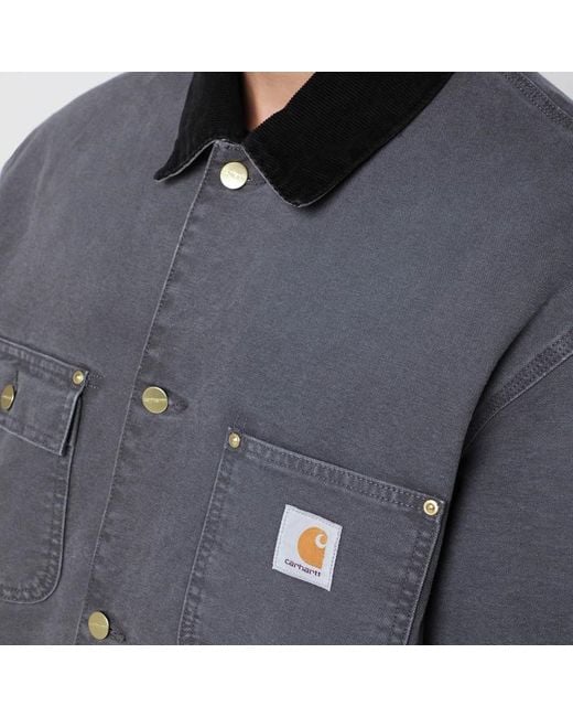 Carhartt Og Chore Coat Hamilton Graphite in Gray für Herren