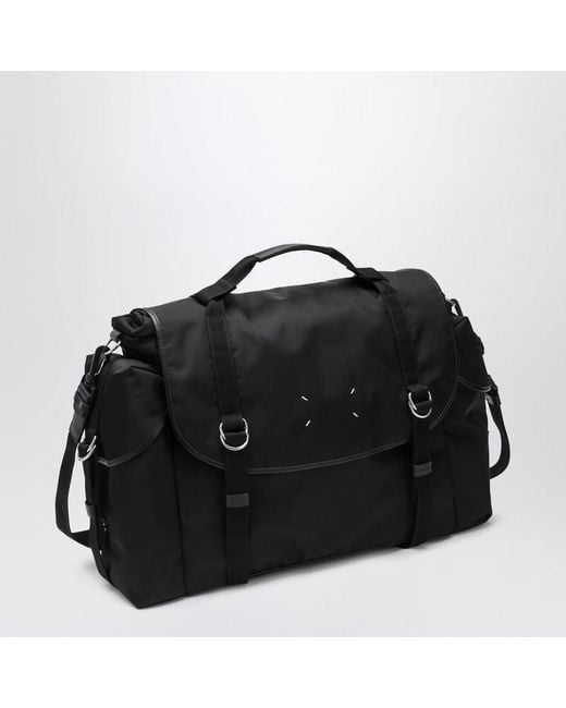 Maison Margiela Schwarze High-Tech-Schultertasche in Black für Herren