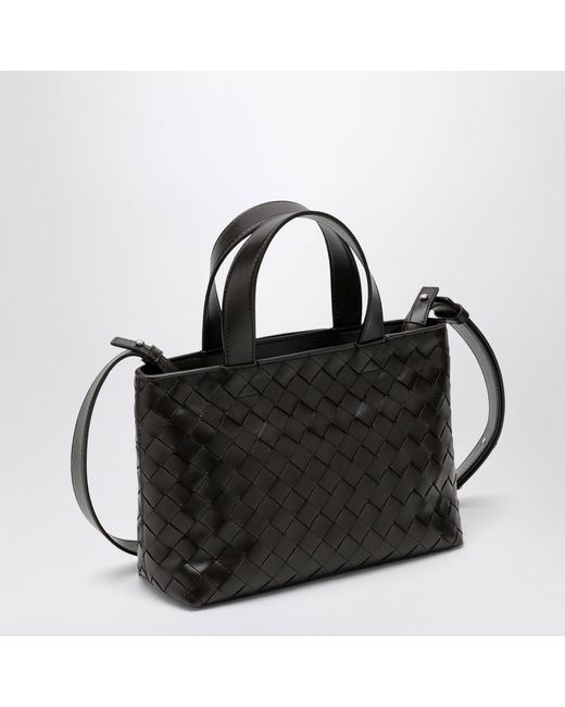 Bottega Veneta Black Fondant Intrecciato Mini Tote Bag for men