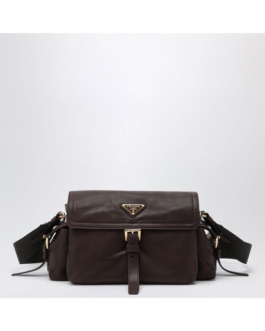 Borsa explore medium in nappa di Prada in Black