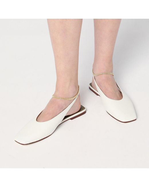 MARIA LUCA White Ivory Augusta Slingback