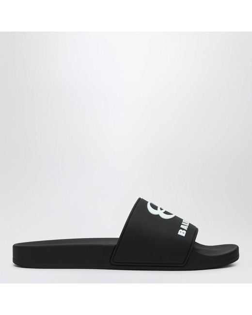 Sandales À Glissière En Caoutchouc Balenciaga pour homme en coloris Black