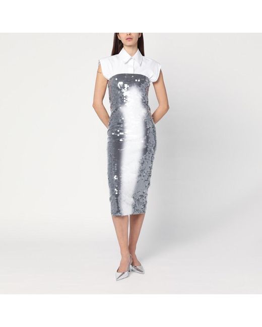 Abito longuette con paillette effetto sfumato di Sportmax in Blue