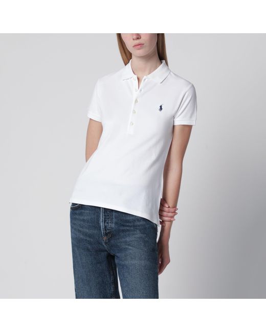 Polo Ralph Lauren White Slim-Fit Polo Shirt