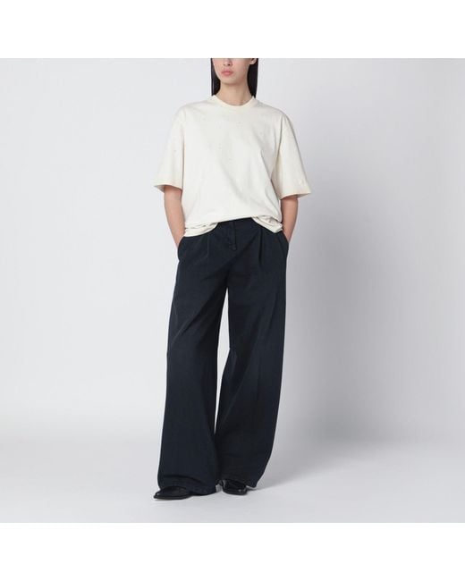 Golden Goose Deluxe Brand Blue Wide-Leg Trousers