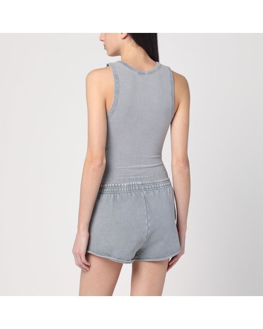 Entire studios Gray Tank Top In Cotton