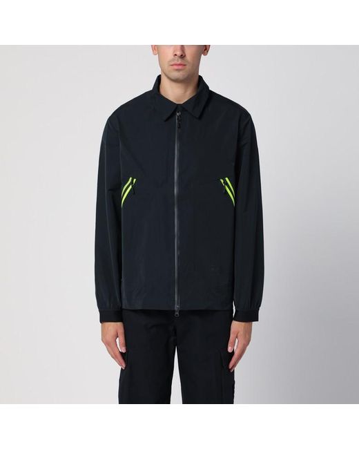 Giacca camicia con zip nera di Purple Mountain Observatory in Black da Uomo