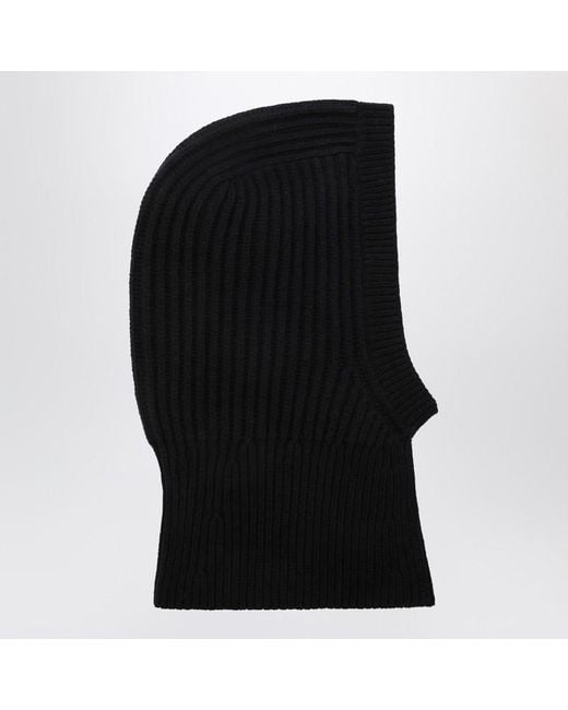 Balaclava in lana navy scuro di IVY & OAK in Black