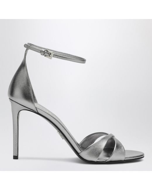 Prada White Heeled Sandals