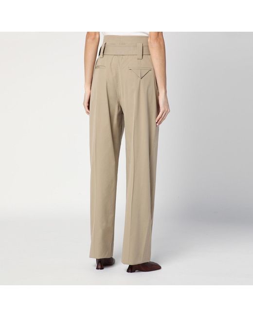 Bottega Veneta Natural Straight Trousers