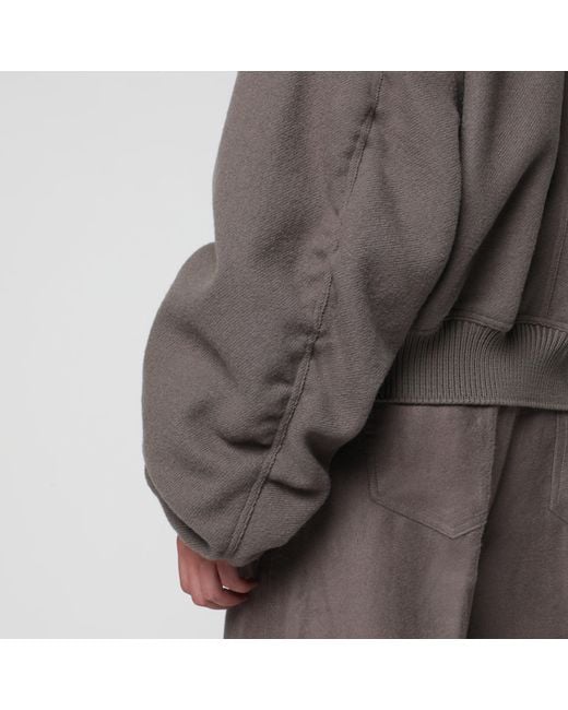 Rick Owens Gray Taupe Tower Secchia Flight Jacket for men