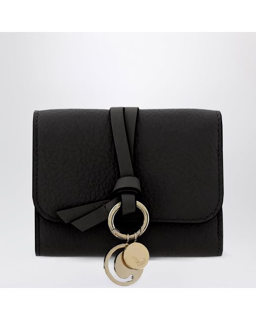 Chloé Black Mini Alphabet Trifold Wallet