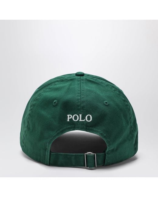 Polo Ralph Lauren Green Baseball Cap With Logo for men