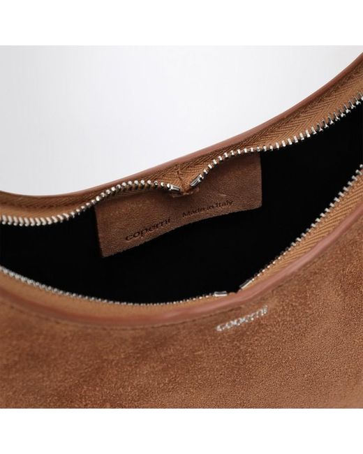Sac Double Gusset Swipe En Daim Coperni en coloris Brown