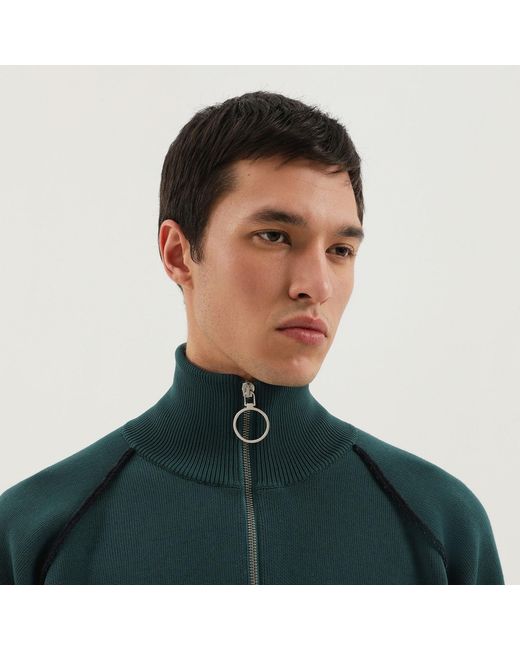 1989 STUDIO Green Dark Raglan Sweater for men