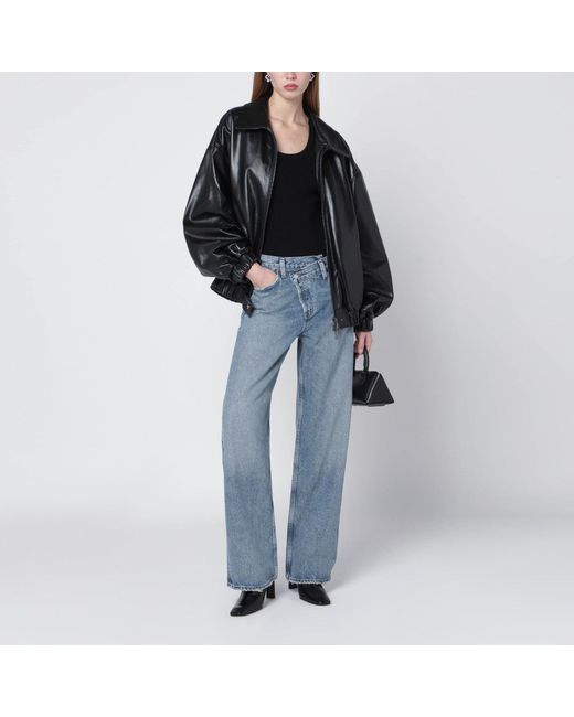 Agolde Blue Arc Criss Cross Jeans