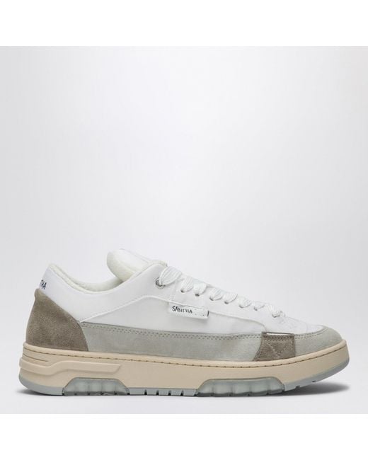 Santha White Colour-Block Sneaker for men