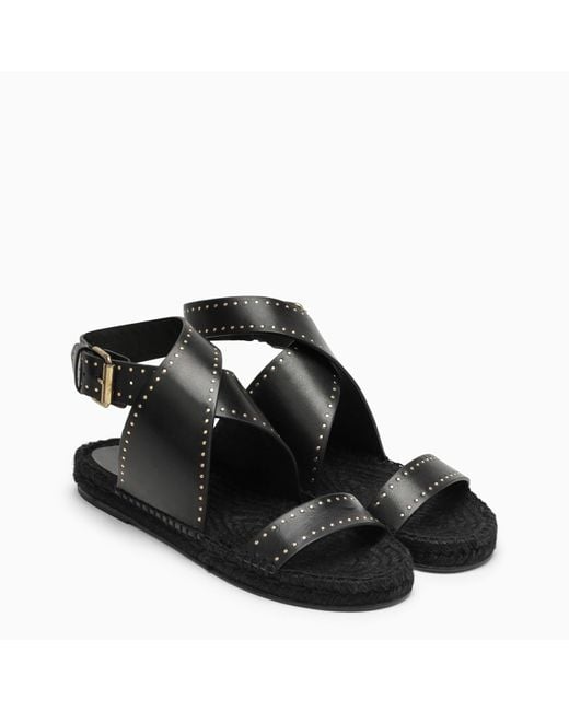 Isabel Marant Black Studded Sandal