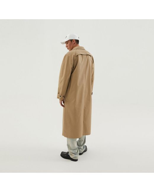 1989 STUDIO Metallic Mackintosh Coat Beige for men