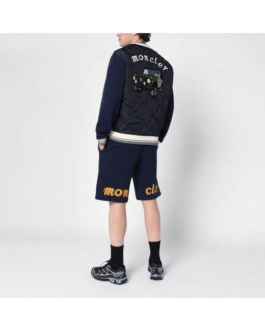 Felpa in cotone e nylon di MONCLER X MERCEDES-BENZ in Blue da Uomo