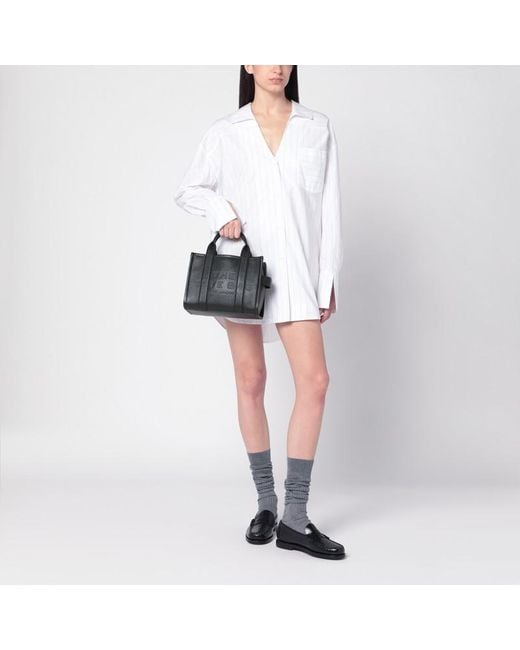 Marc Jacobs Black The Small Tote Bag Schwarzes Leder
