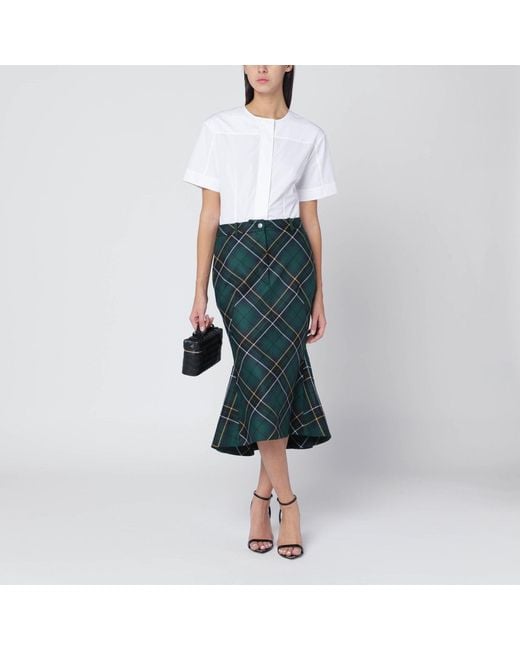 McQueen Blue Flared Skirt