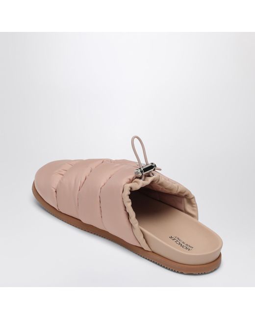 Moncler Pink Nylon Mule Mon Pocket