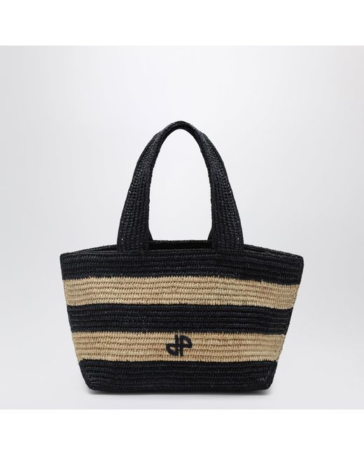 Patou Black Trapeze Pm Shopping Bag