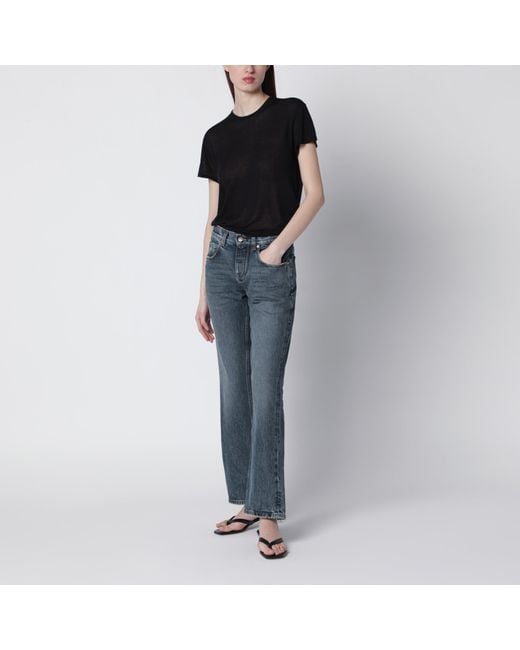 Balenciaga Blue Vintage Jeans With Worn Effect